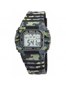 Montre XINJIA avec bracelet en silicone camouflage 2400016-001 XINJIA 14,00 €