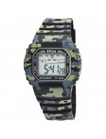 XINJIA watch with camouflage silicone strap 2400016-001 XINJIA 14,00 €