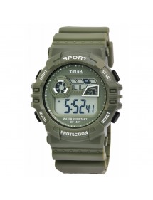 Montre XINJIA avec bracelet en silicone vert olive 2400018-003 XINJIA 14,00 €