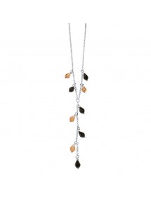 Silver and two-tone Swarovski crystal pearl necklace 3170233 Laval 1878 26,00 €