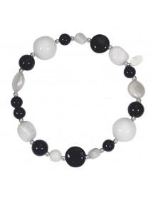 Bracelet en argent avec Agathe, nacre, perle d'eau douce 3180349 îlOcéane 15,00 €