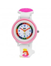 Montre pédagogique QBOS Princesse avec bracelet silicone blanc 4500025-002 QBOSS 12,00 €