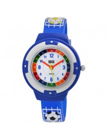 Montre pédagogique QBOS Football bracelet en silicone bleu foncé 4500022-001 QBOSS 19,95 €