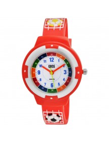 Montre pédagogique QBOS Football bracelet en silicone rouge 4500022-003 QBOSS 19,95 €