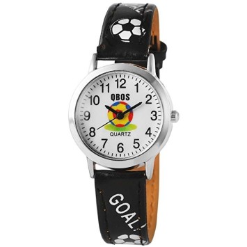 Football QBOS watch with black leather strap 4900001-001 QBOSS 12,00 €